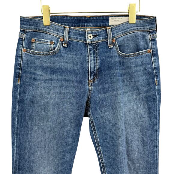 Rag & Bone Dre Low Rise Slim Boyfriend Crop Everyday Jeans *ALTERED* - Picture 3 of 10